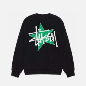 Stüssy Star Crew - Black