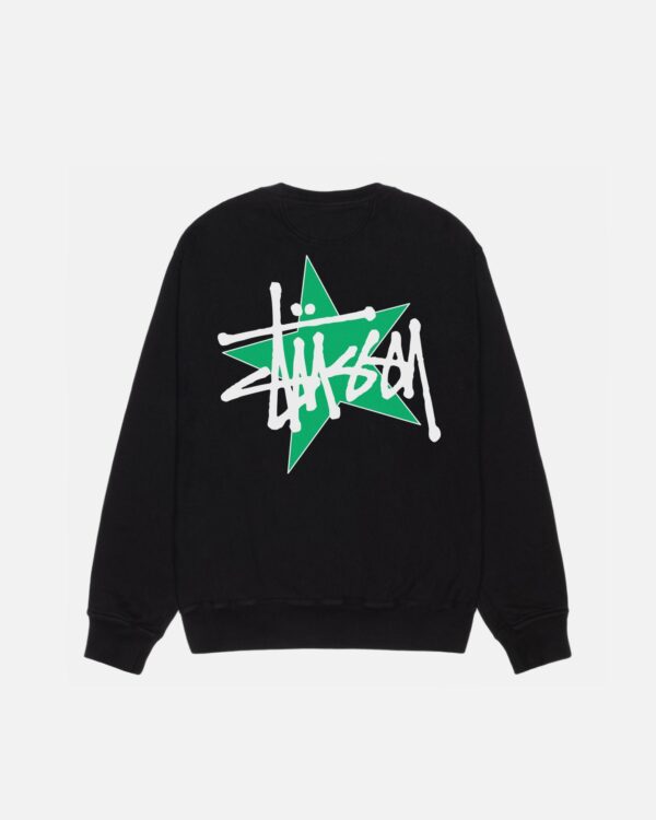 Stüssy Star Crew - Black