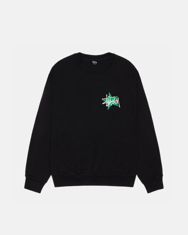 Stüssy Star Crew - Black