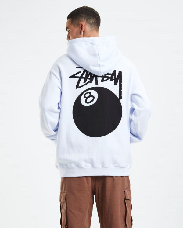 8 Ball Hoodie White