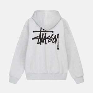 Basic Hooded Sweatshirt Stüssy Gray