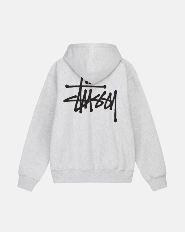 Basic Hooded Sweatshirt Stüssy Gray