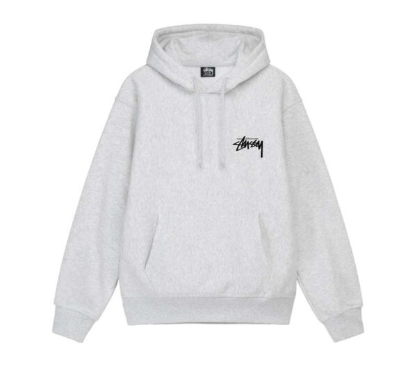 Basic Hooded Sweatshirt Stüssy Gray