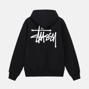 Basic Hooded Sweatshirt Stüssy Black