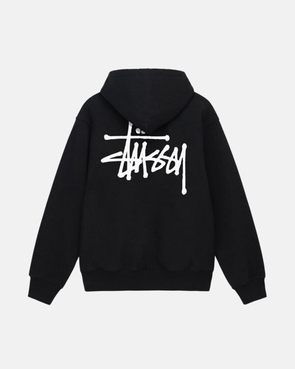 Basic Hooded Sweatshirt Stüssy Black