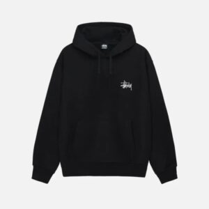 Basic Hooded Sweatshirt Stüssy Black