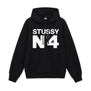 No.4 Hooded Sweatshirt - Black