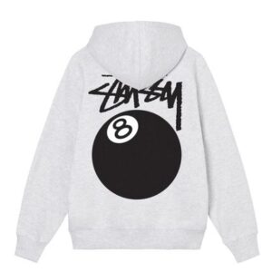 8 Ball Zip Hoodie Gray