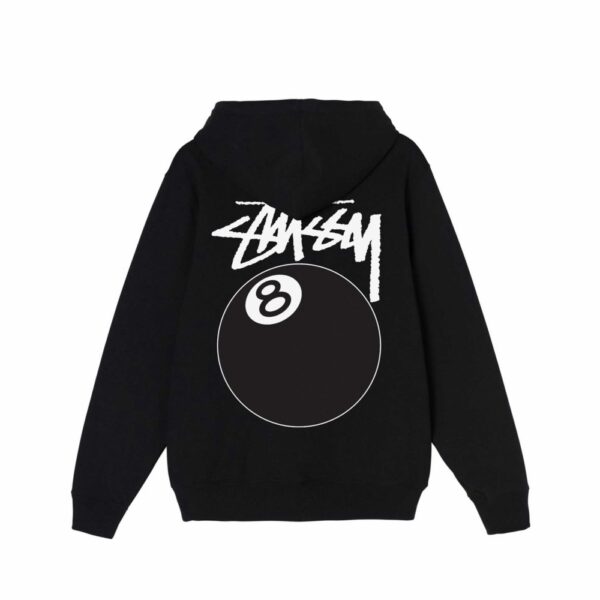 8 Ball Zip Hoodie Black