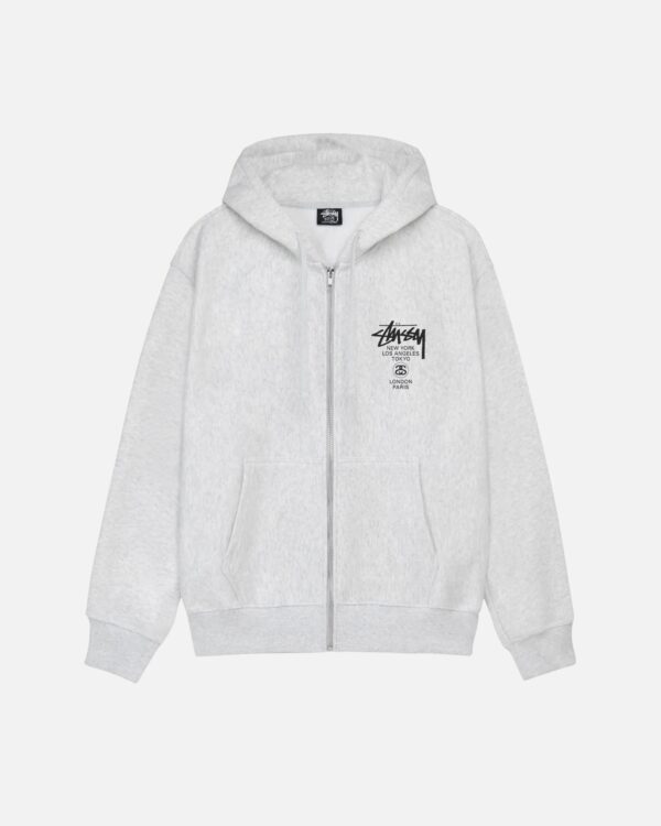 World Tour Zipped Hoodie White